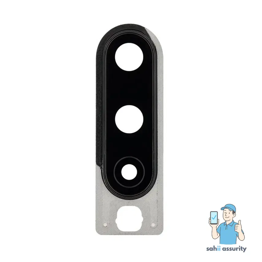 Camera Lens Glass with Frame for OnePlus 8 Black thumbnail